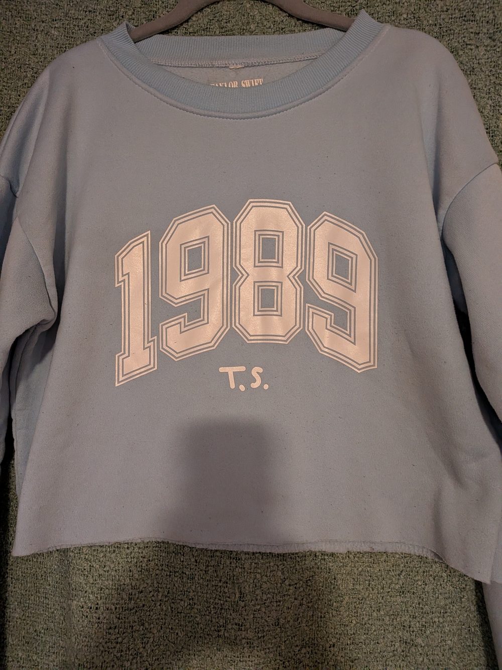 Light Blue Taylor Swift 1989 Graphic Crewneck Sweatshirt
